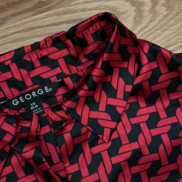 Blouse polyester black and red - Picture 6 of 6